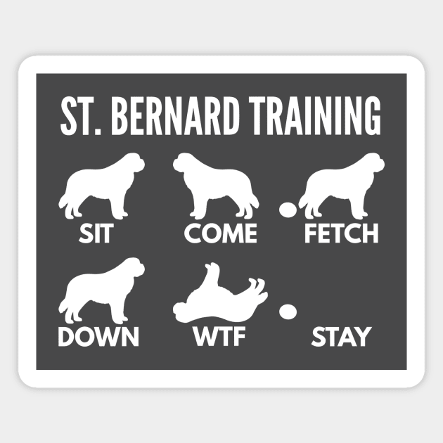 St. Bernard Training - Saint Bernard Tricks Magnet by DoggyStyles